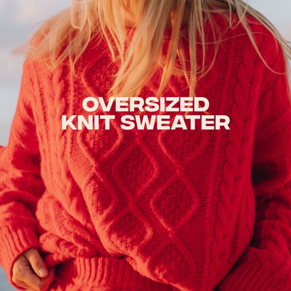 RED DAILY DRILLS SWEATER